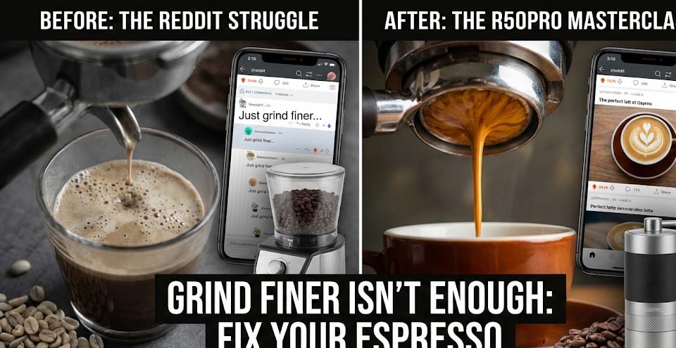 "Grind Finer" Isn't Enough: A Step-by-Step Guide to Fixing Your Espresso Shot