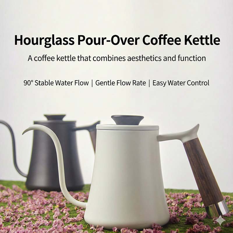 Hourglass Pour-Over Coffee Kettle - Artisan Coffee Gear