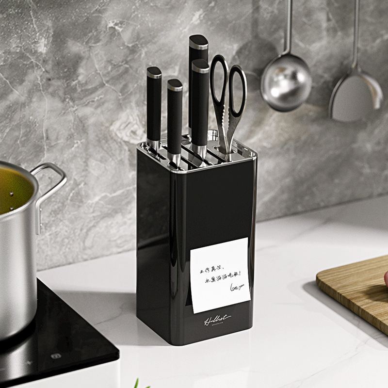 Kitchen Knife Holder YM.6554 - Premium Desktop Knife Stand & Organizer - Detail View 1