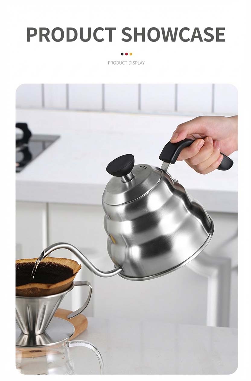 Kettle lid and handle detail